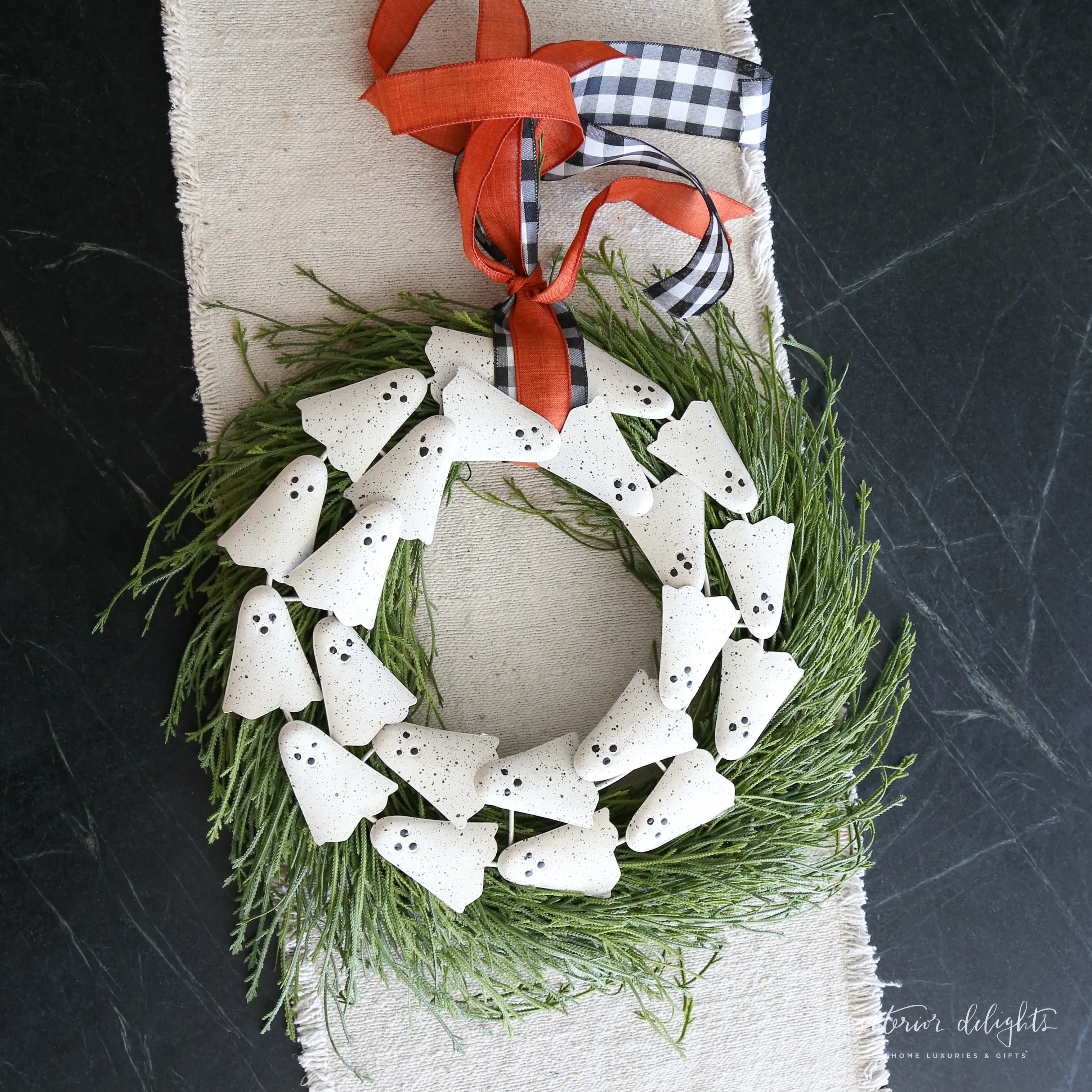 16 inch Ghost Wreath -DOORBUSTER SALE!