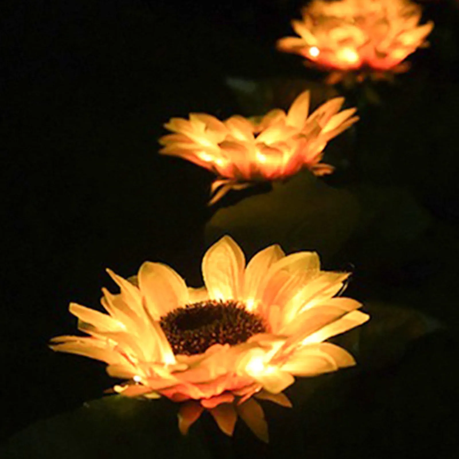 2Pack Sunflower LED Solar Lights