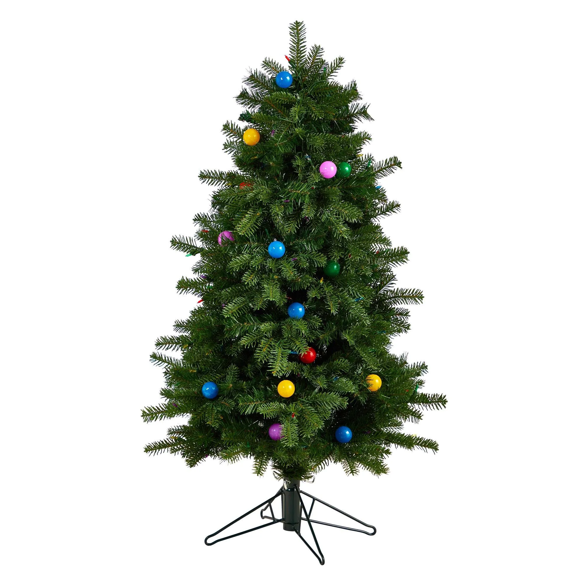 4’ Montana Mountain Fir Multi Color Artificial Christmas Tree