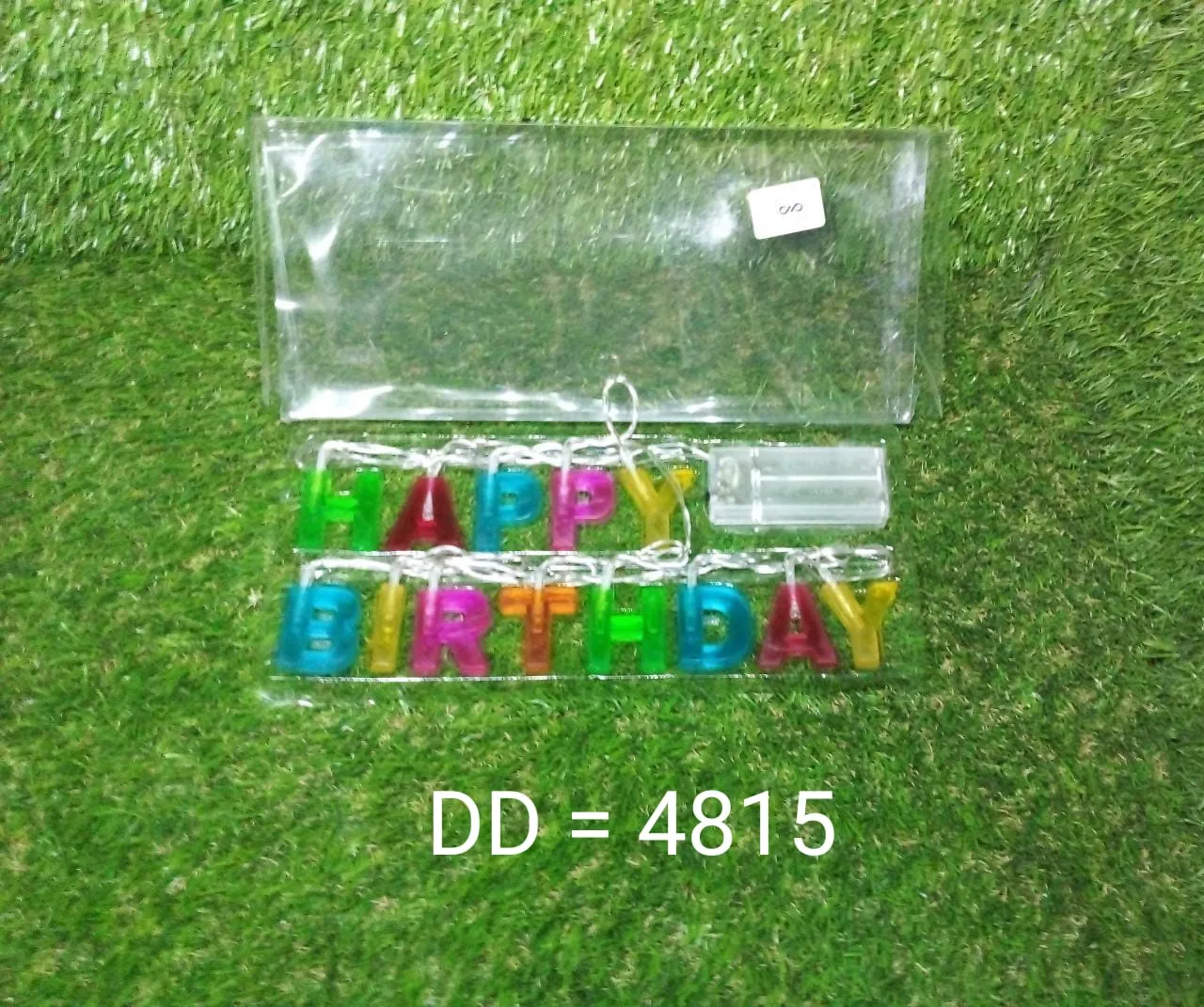 4815 Decoratives Plastic Happy Birthday 13 LED Letter Battery Operated String Lights, Outdoor String Lights (Multicolour)