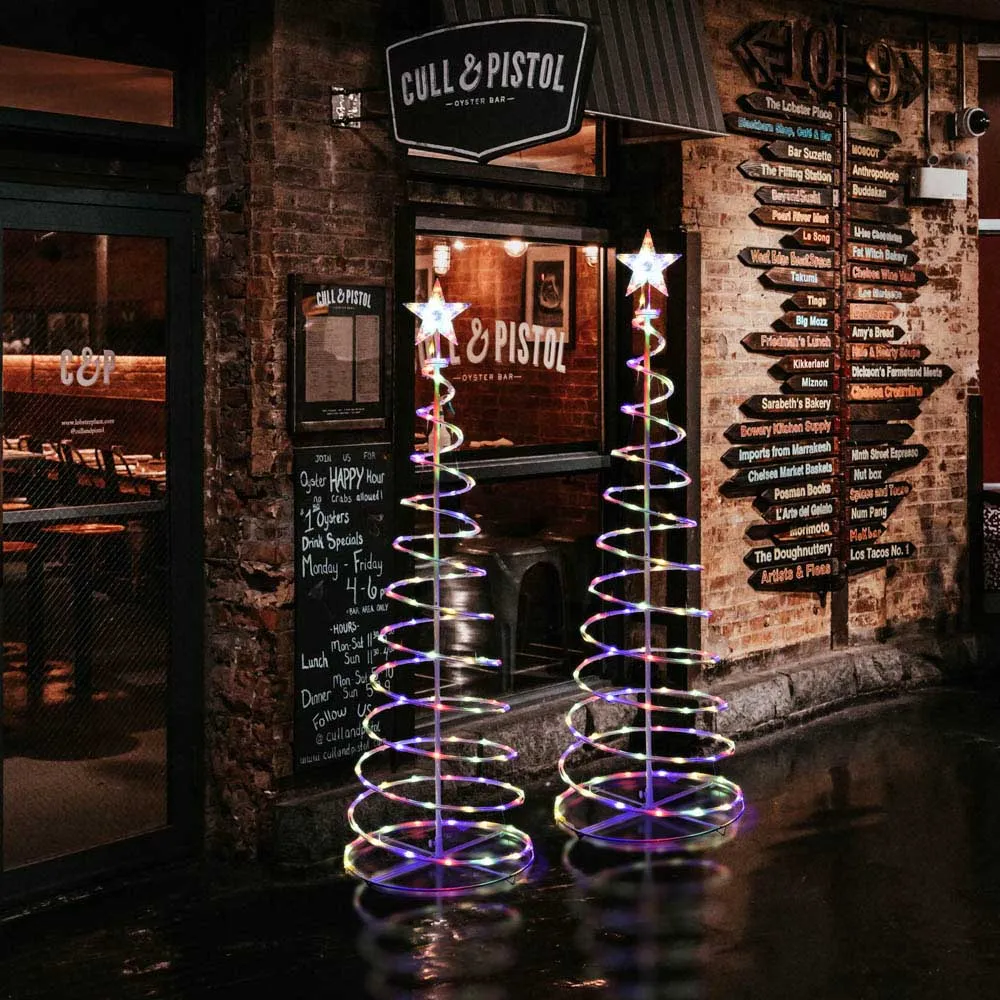 5' LED Spiral Xmas Tree USB Powered Outdoor/Indoor