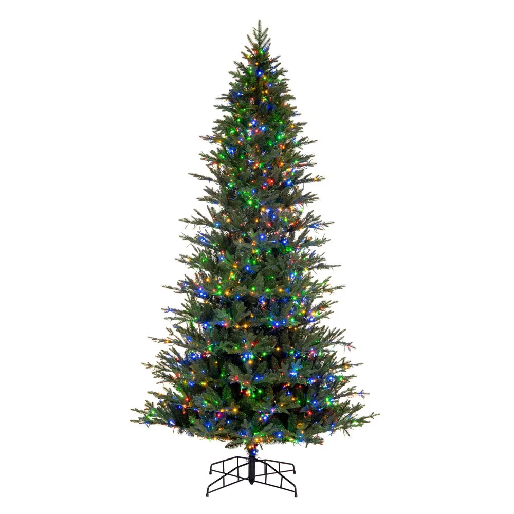 5.5' x 38" Kamas Fraser Fir Artificial Xmas Tree 3mm LED Color Changing Lights