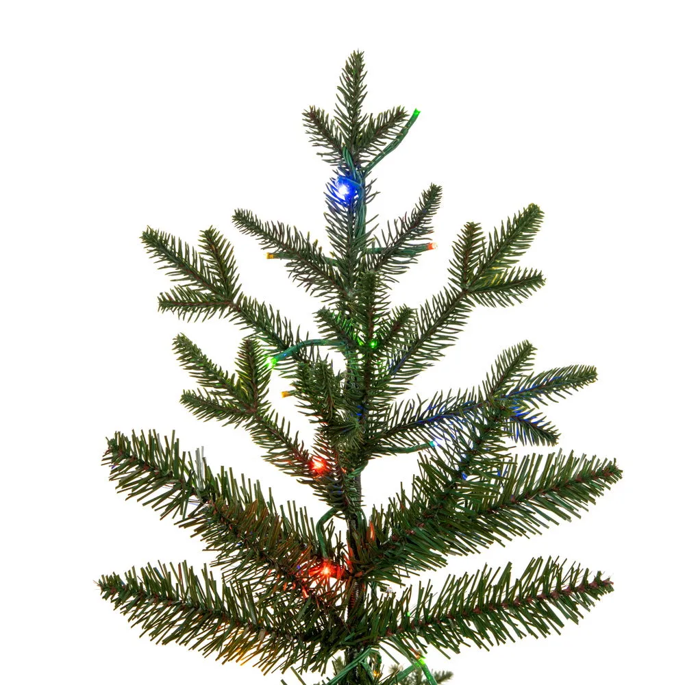 5.5' x 38" Kamas Fraser Fir Artificial Xmas Tree 3mm LED Color Changing Lights