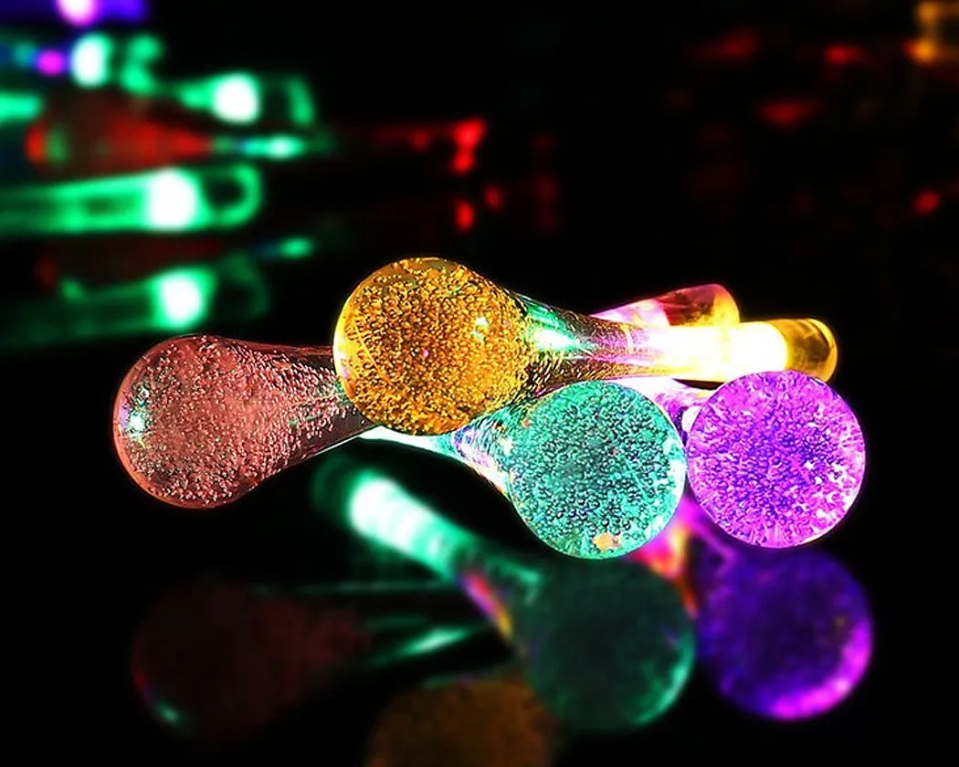 6 Meter Solar Powered Colorful LED String Lights for Outdoor