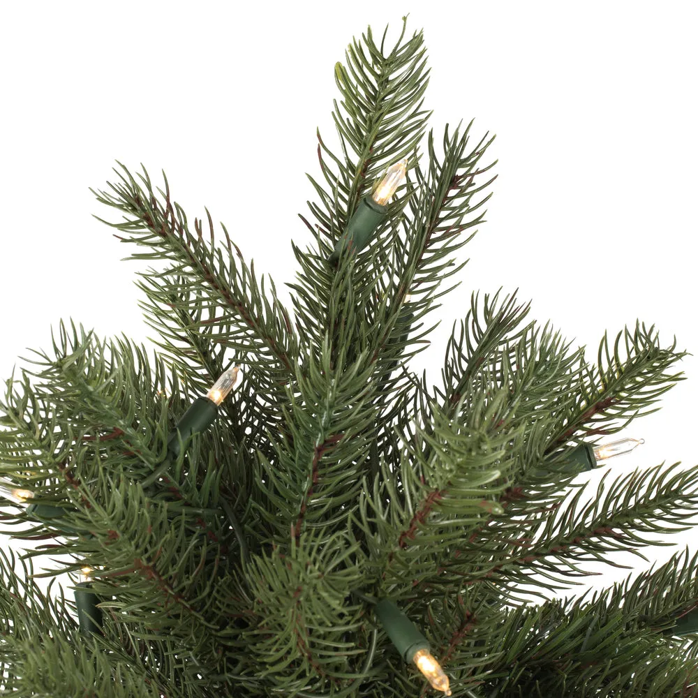 6.5' x 52" Balsam Spruce Artificial Christmas Tree Clear Dura-lit Lights