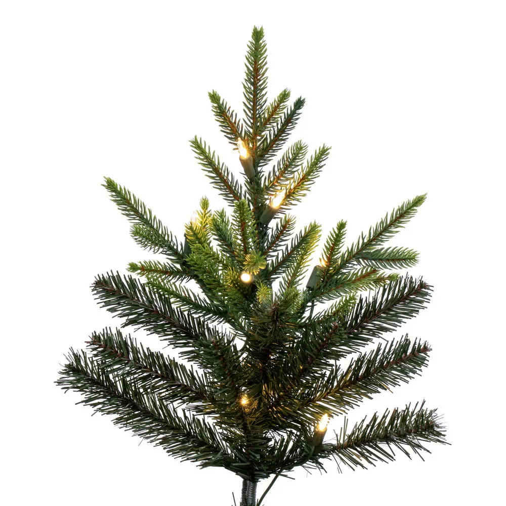 6.5' x 52" Vermont Fraser Fir Artificial Pre-lit Xmas Tree Warm White Lights