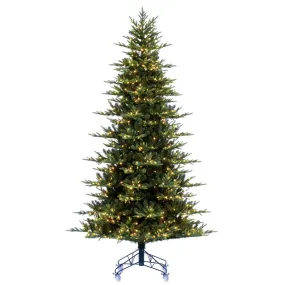 6.5' x 52" Vermont Fraser Fir Artificial Pre-lit Xmas Tree Warm White Lights