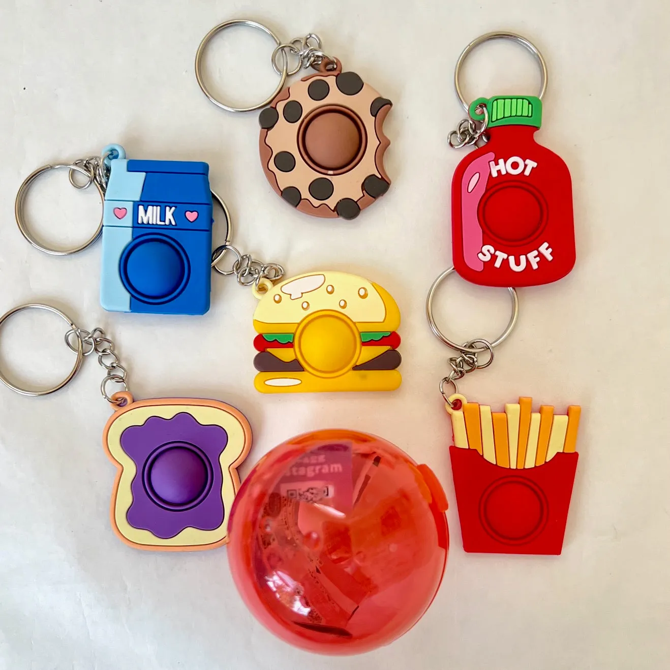 70310 Diner Food Pop Fidget Charm Capsule-6