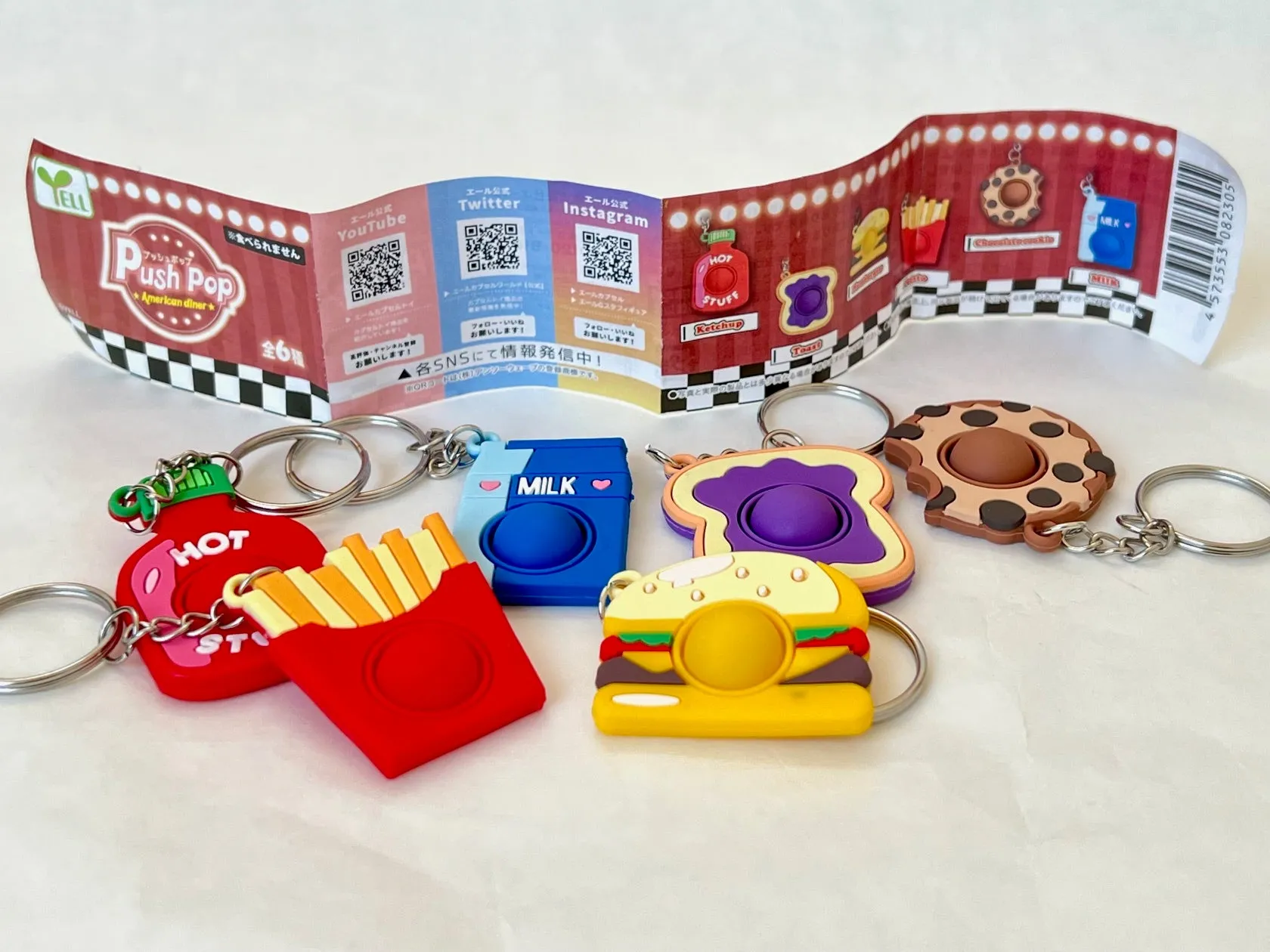 70310 Diner Food Pop Fidget Charm Capsule-6