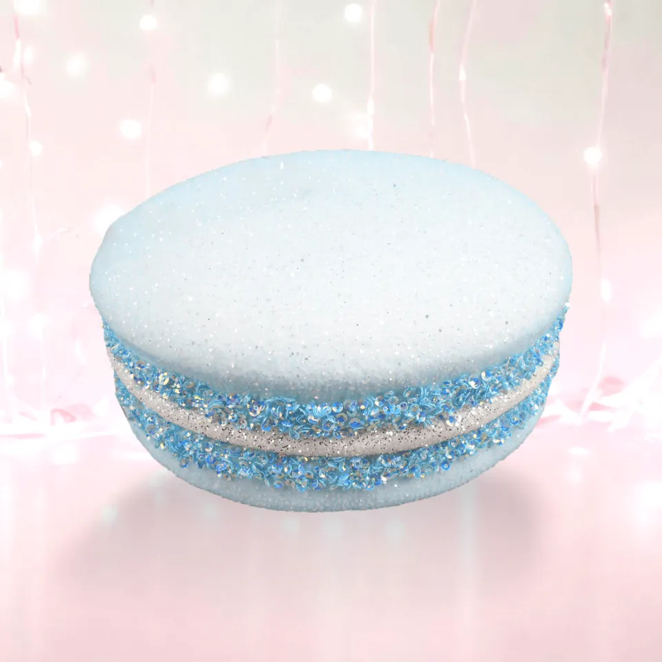 7" Blue Macaron Hanging Ornament