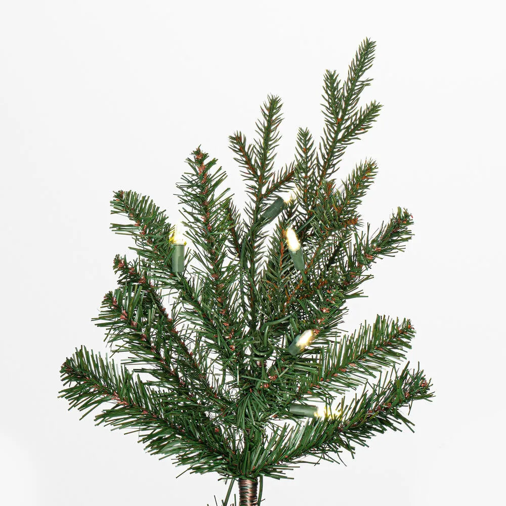 9' x 68" Hudson Fraser Fir Artificial Christmas Tree with Warm White LED.