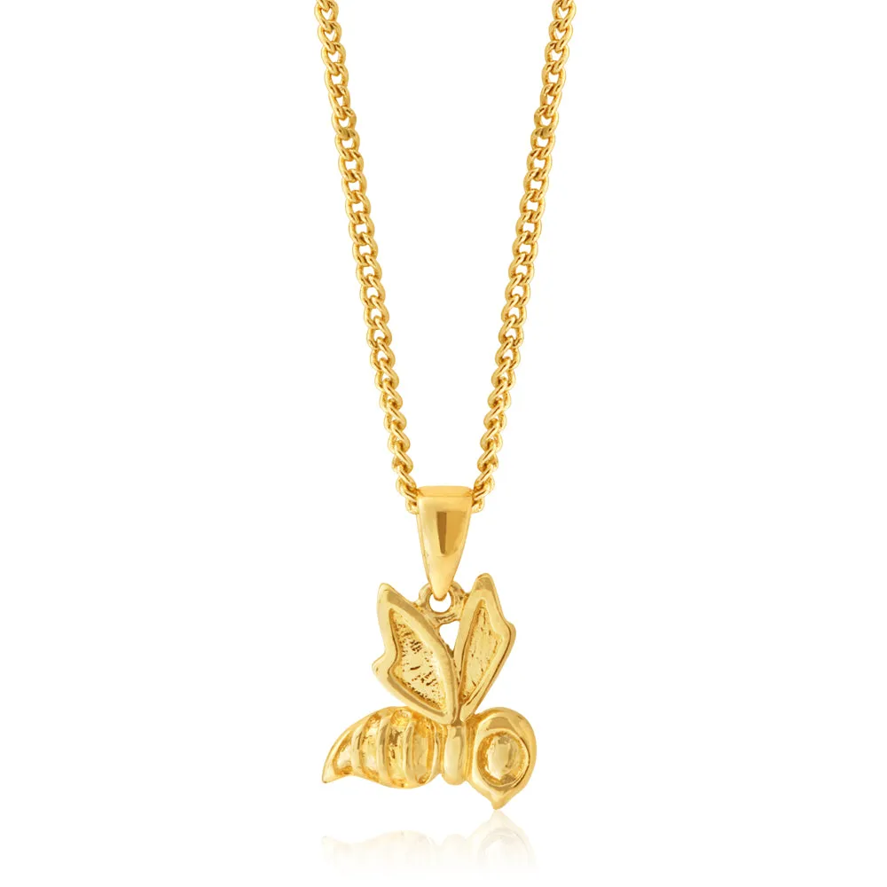 9ct Gold Honeybee Pendant