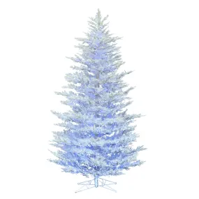 9'x60" Artificial XmasTree Low Voltage LED Pure White and Blue Wide Twinkle Lght