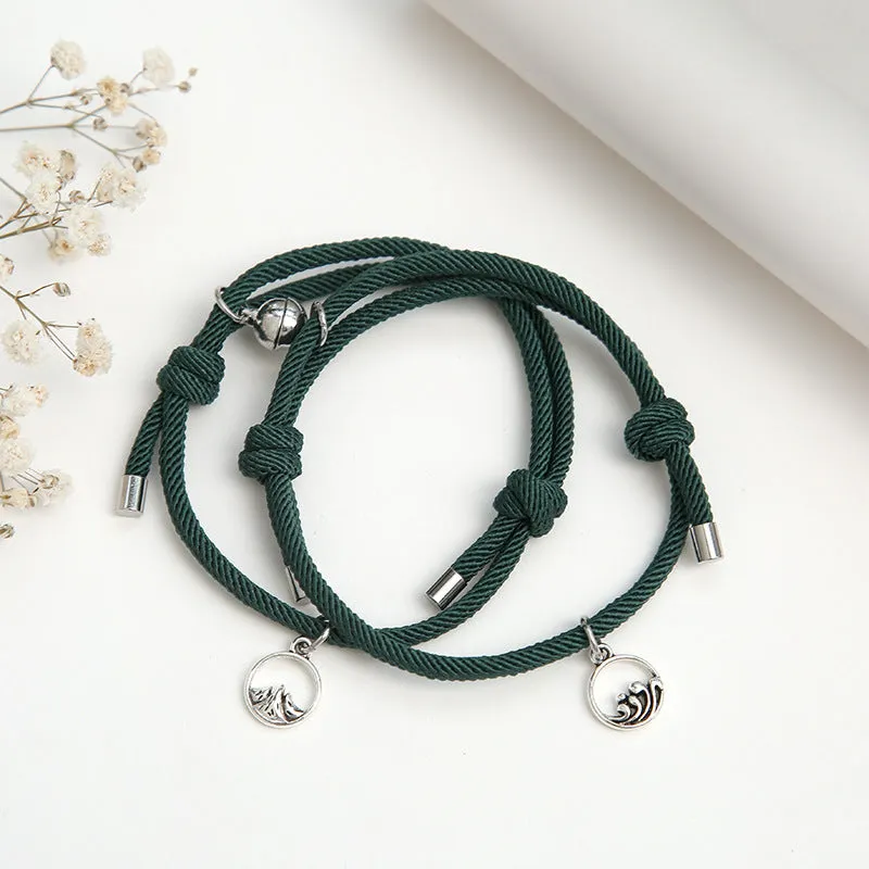 Alloy Oath of Love Couple Bracelet a Pair of Oath of Love Carrying Strap Men and Women Small Jewelry