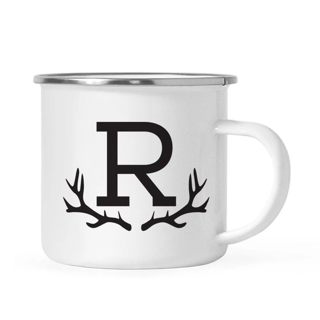 Andaz Press 11oz Deer Antler Monogram Campfire Coffee Mug