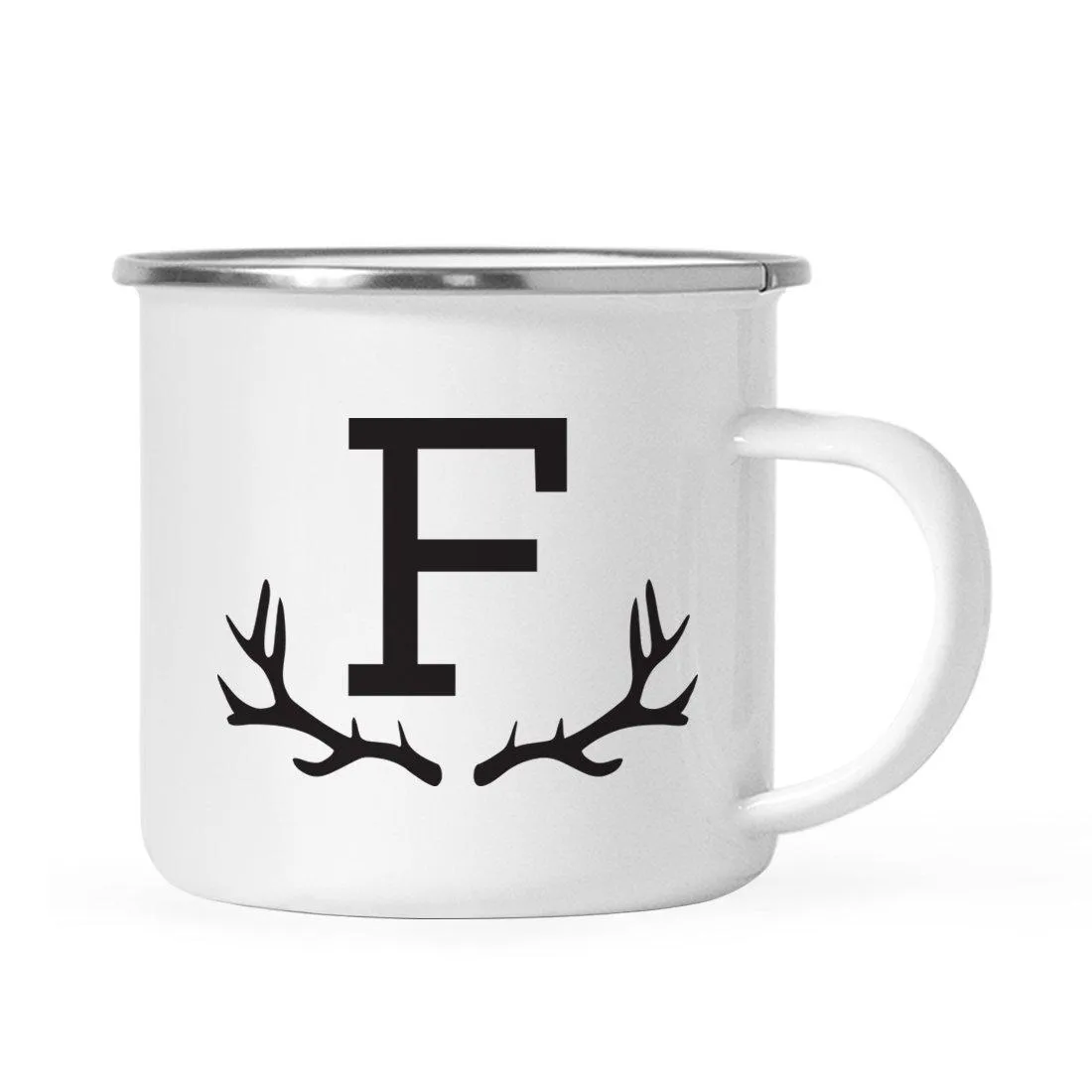 Andaz Press 11oz Deer Antler Monogram Campfire Coffee Mug