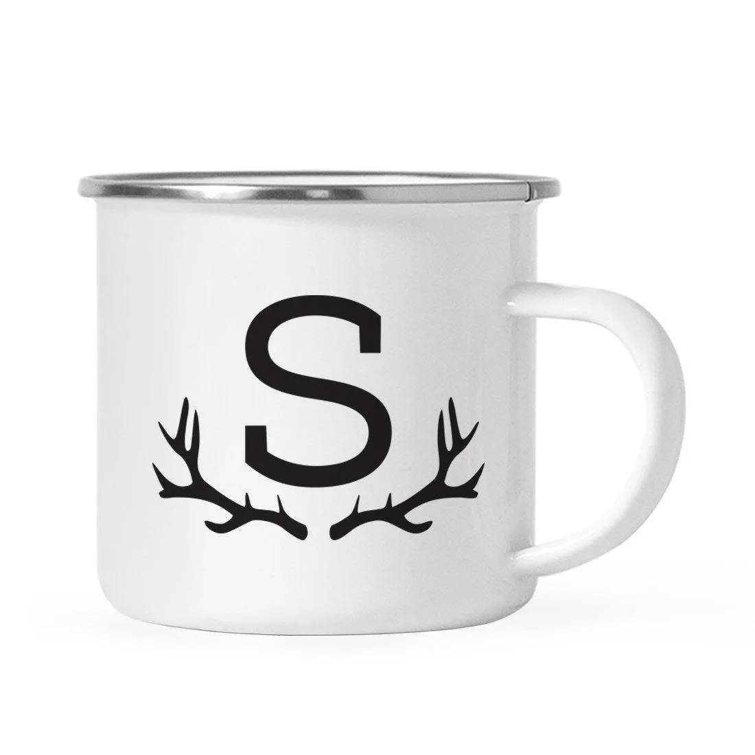 Andaz Press 11oz Deer Antler Monogram Campfire Coffee Mug