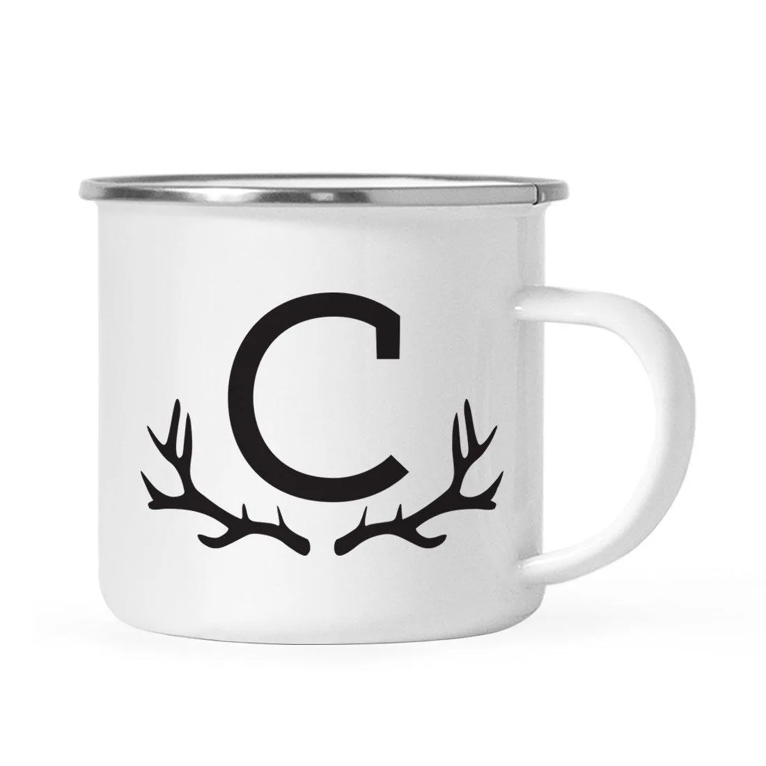 Andaz Press 11oz Deer Antler Monogram Campfire Coffee Mug