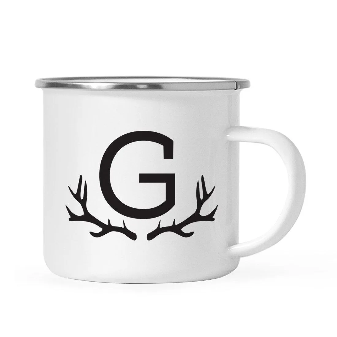 Andaz Press 11oz Deer Antler Monogram Campfire Coffee Mug