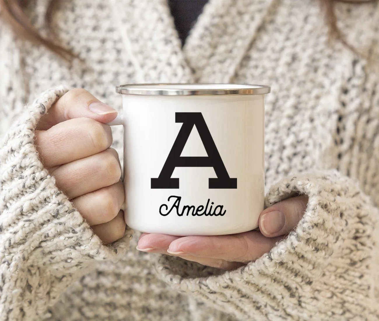 Andaz Press 11oz Personalized Camp Monogram Campfire Coffee Mug