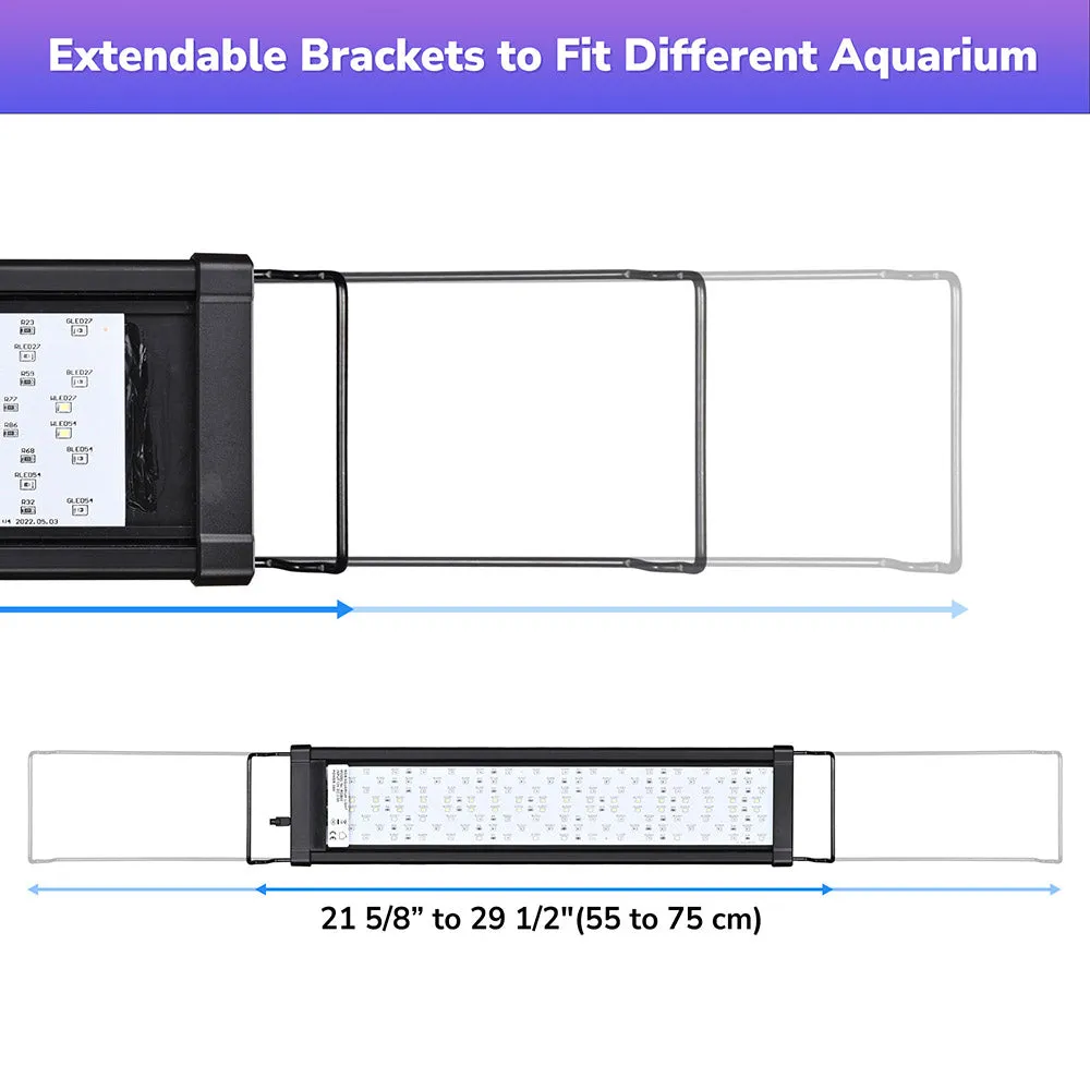 AquaBasik LED Aquarium Lights Plants Reef 22-29" Fish Tank RGBW