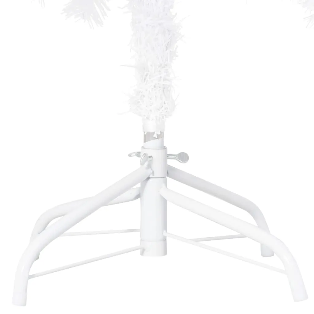 Artificial Christmas Tree with LEDs&Ball Set White 150 cm PVC