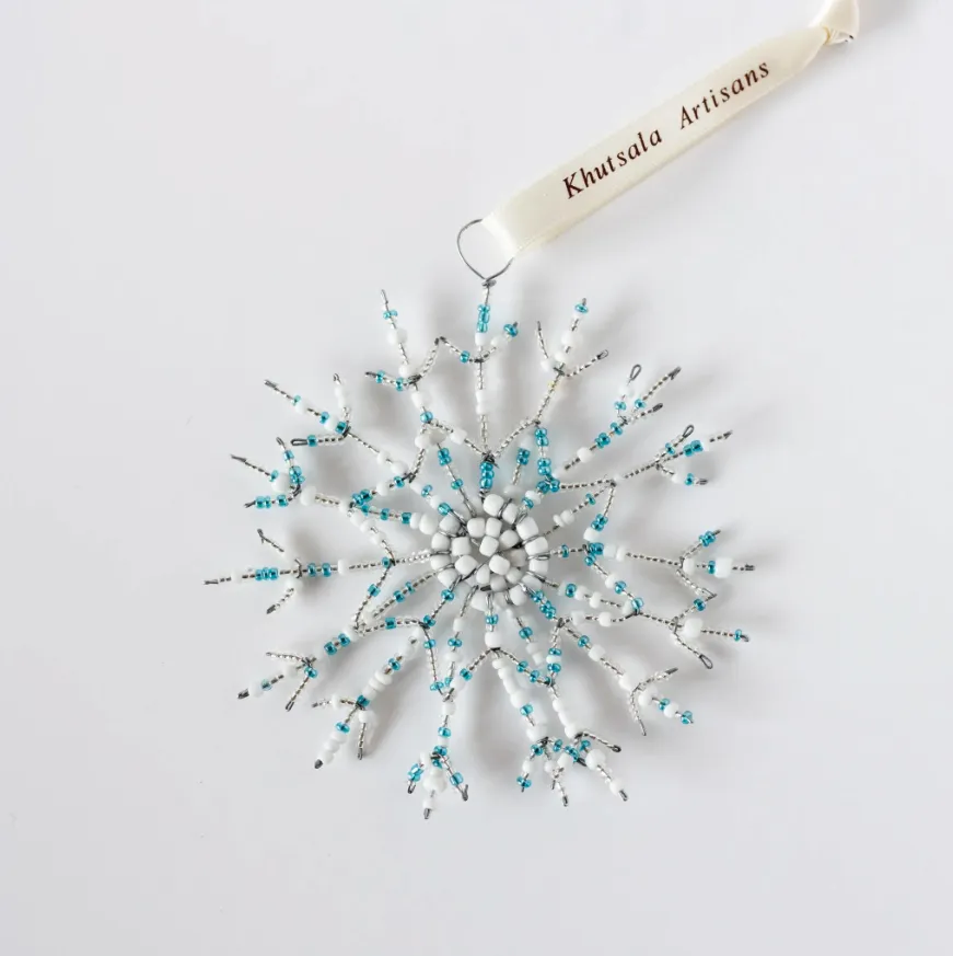 Beaded Snowflake Ornament