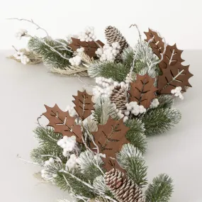 Berry And Leaf Pine Garland