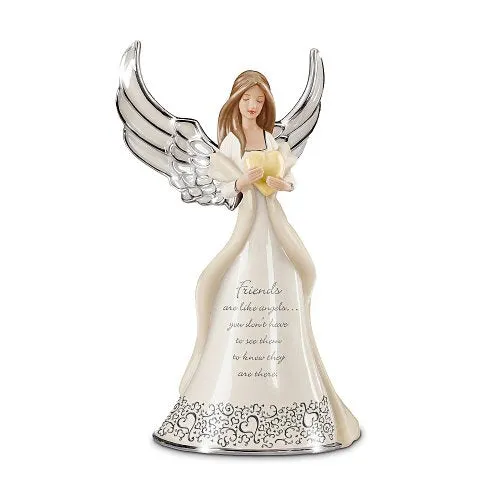 Bradford Exchange Friends are Like Angels Musical Figurine Gift by The