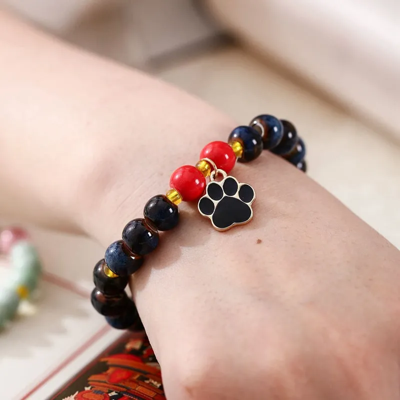 Ceramic Bracelet Cute Foot Bracelet Small Fresh Schoolgirl Gift Black Bracelet Couple