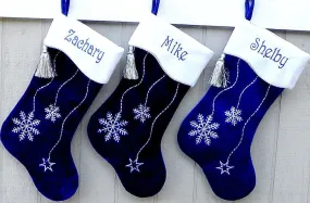 Christmas Stocking Personalized - Happy Santa, Snowman, Cat, Dog, Family XMAS Stockings