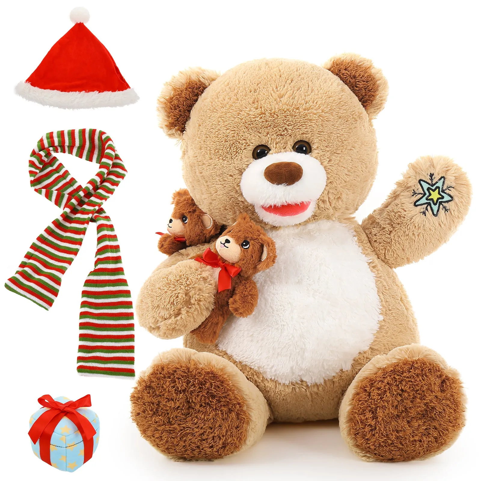 Christmas Teddy Bear Plush Toys, 24 Inches