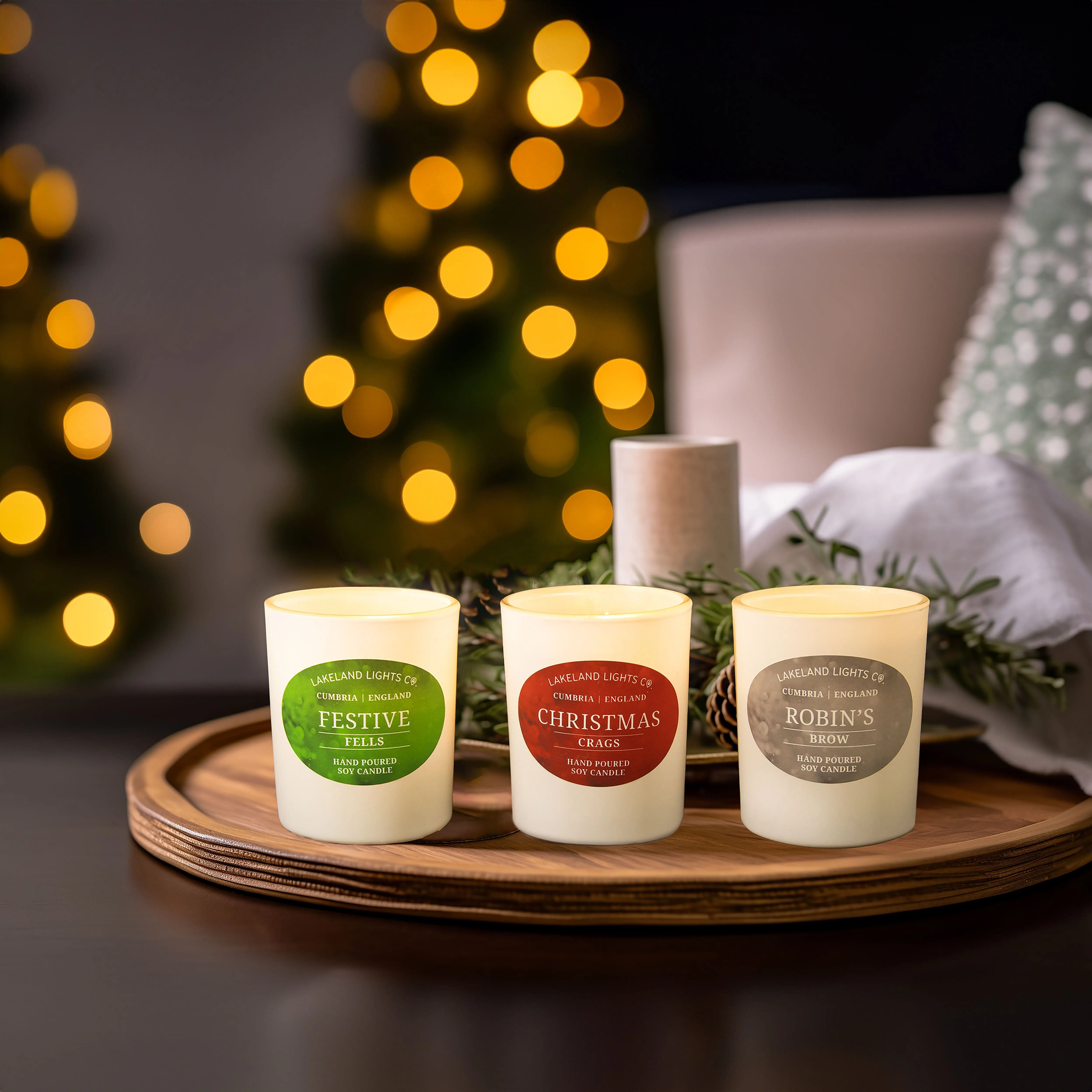 Christmas Three Candle Gift Sets