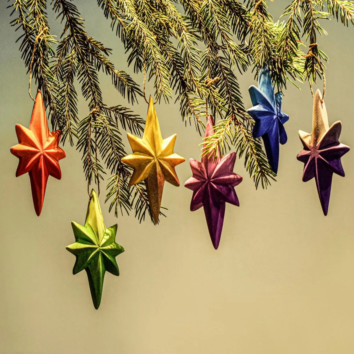 Christmas Tree Decorations - Set Of 6