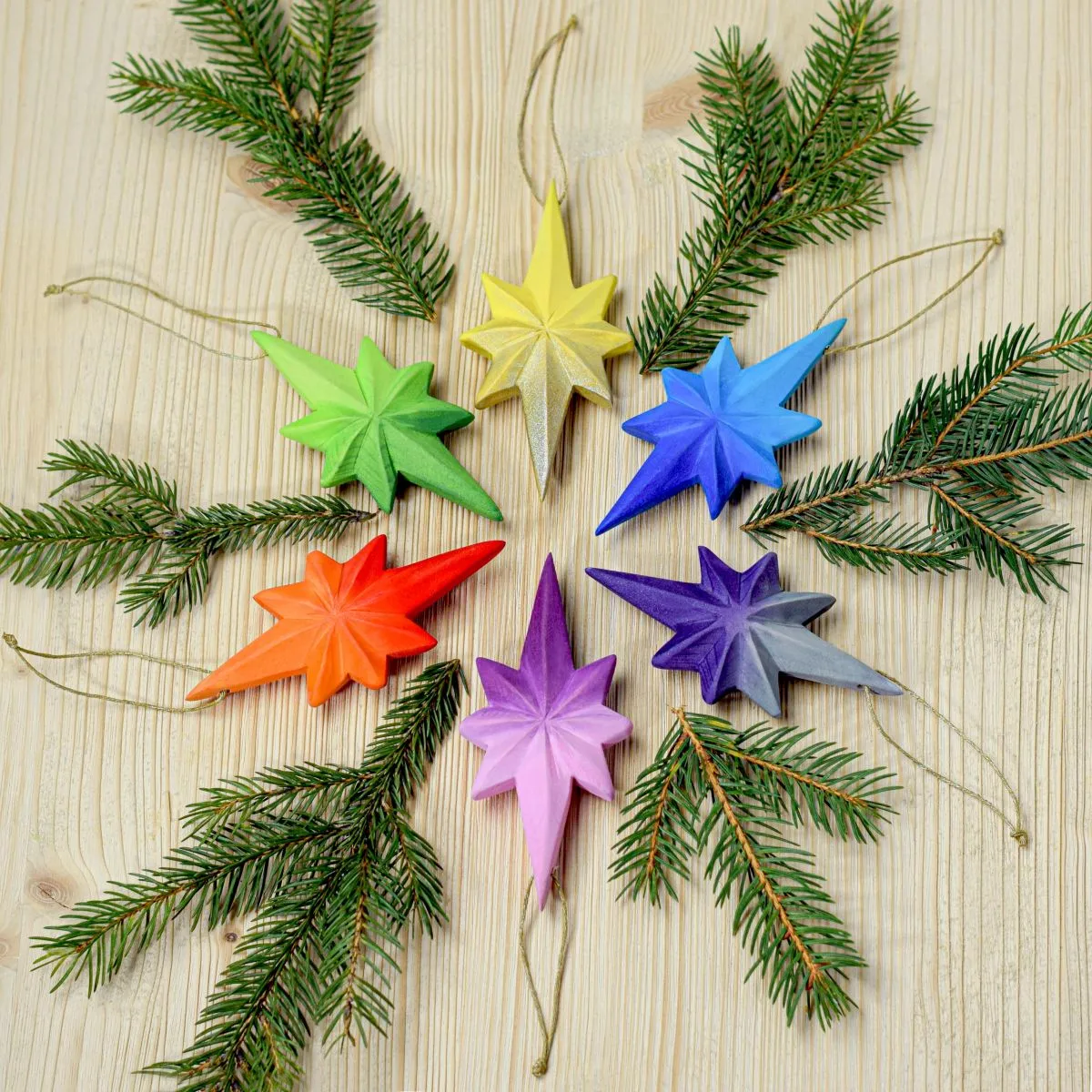 Christmas Tree Decorations - Set Of 6