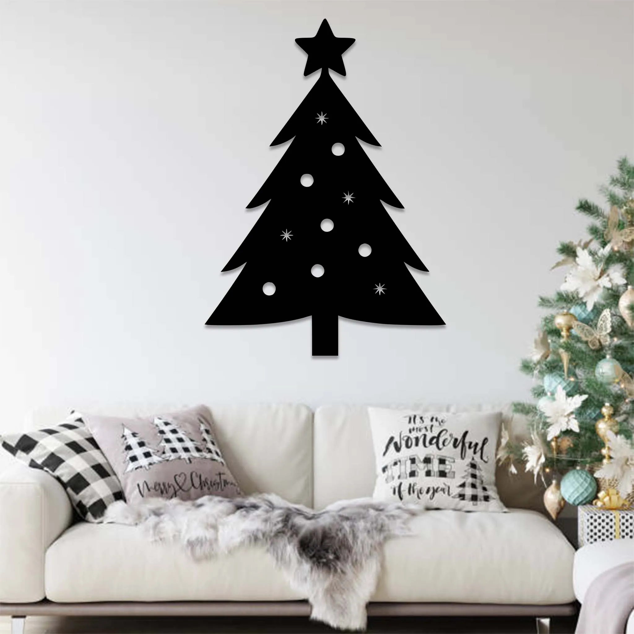 Christmas Tree - Metal Wall Art