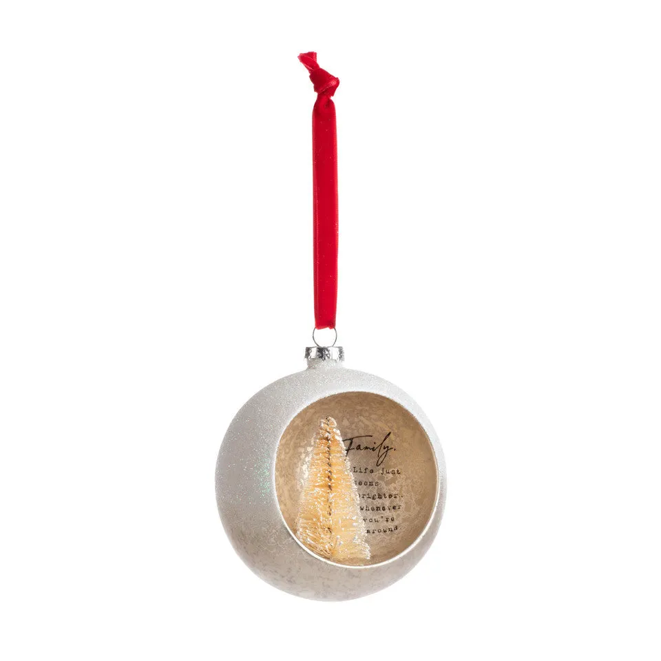 Dear You Cloche Ornament - Family