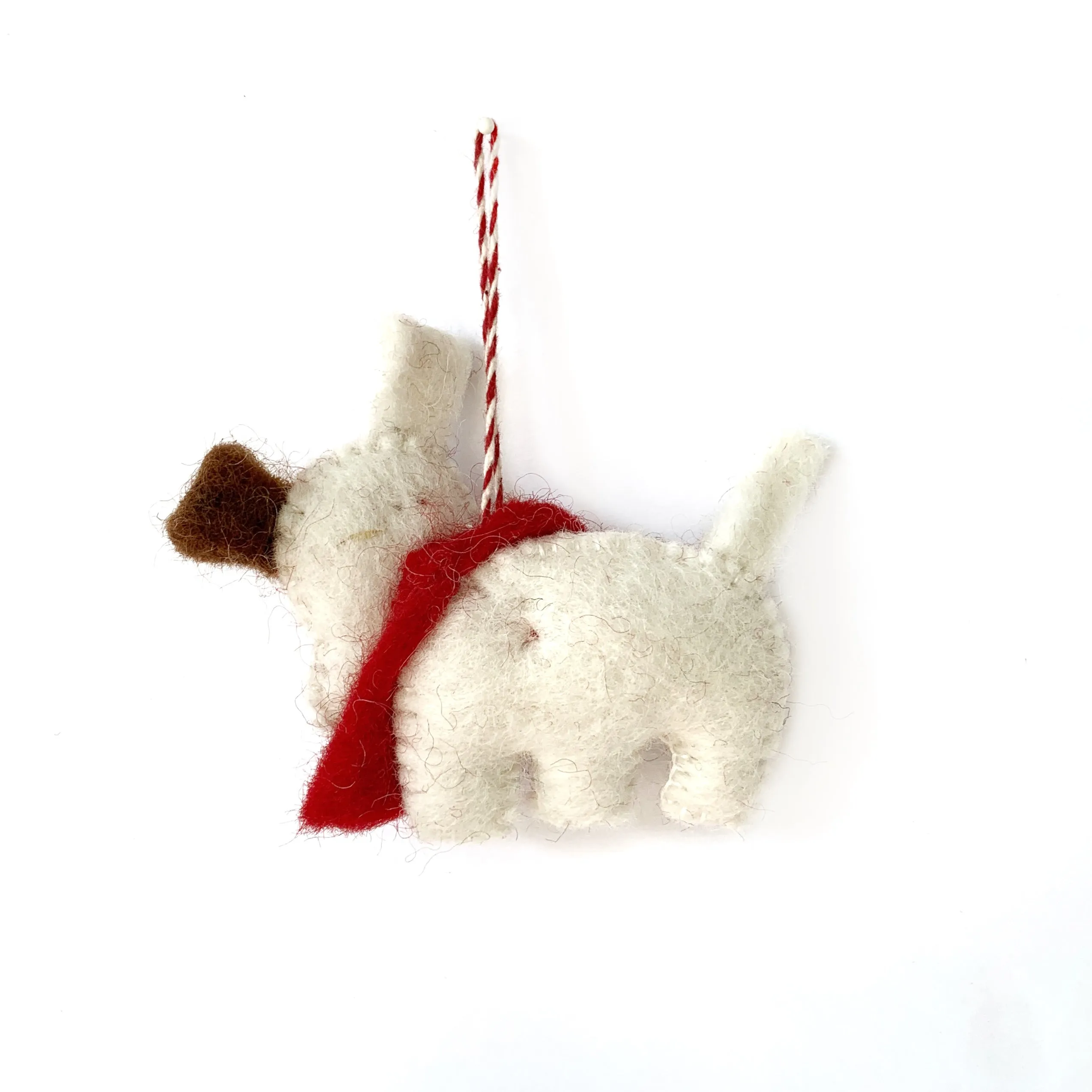 Dog Ornament, Felt Wool