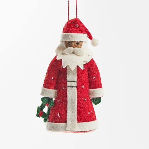 Father Christmas Ornament - Brown