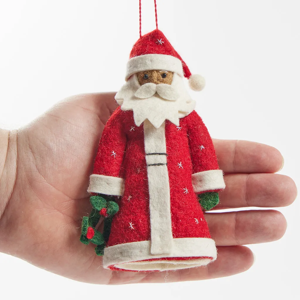 Father Christmas Ornament - Brown