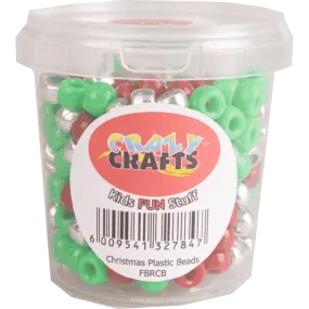 Festive Plastic Beads - Tub