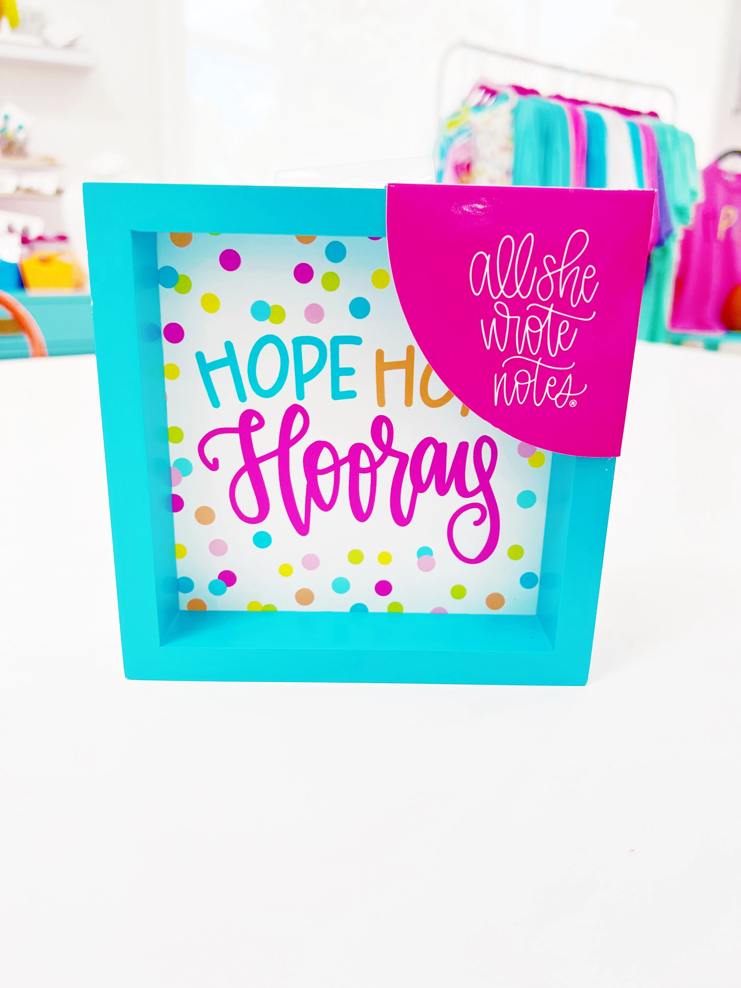 Framed Art - Hope Hope Hooray