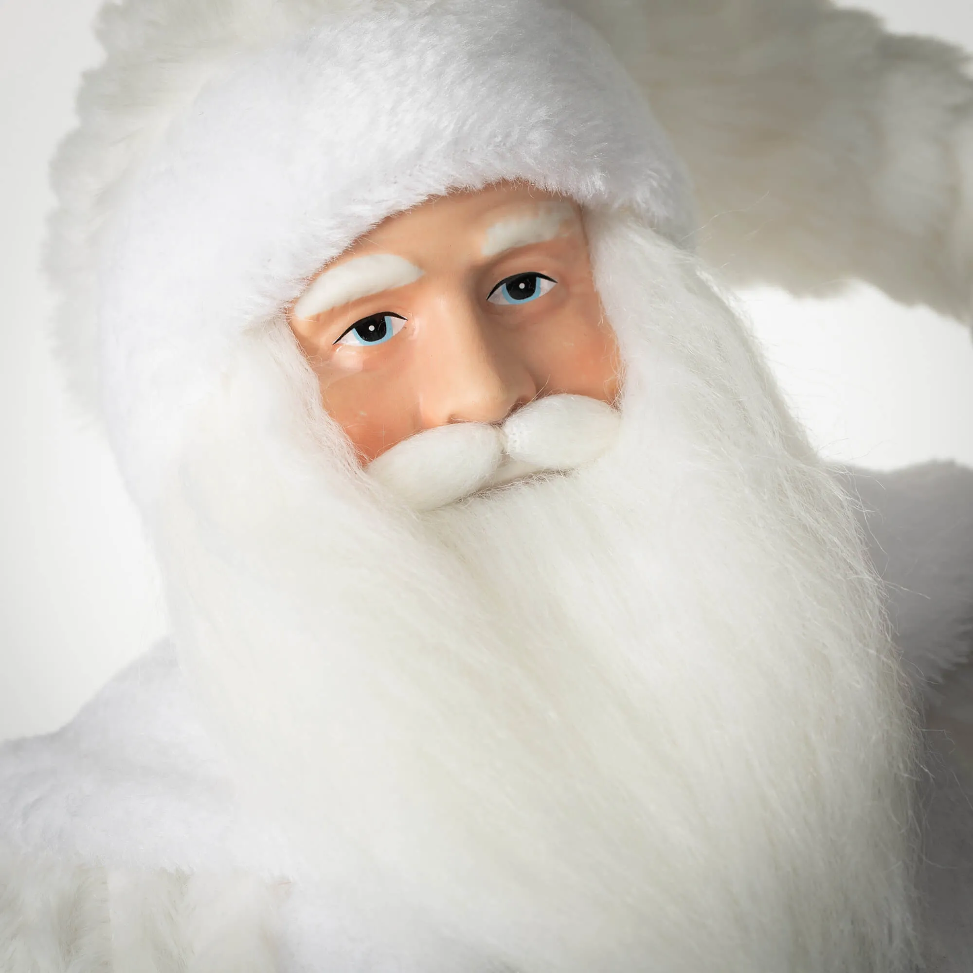 Frosty White Santa Figurine