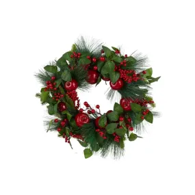 Gala Apple & Berry Wreath Red 60cm