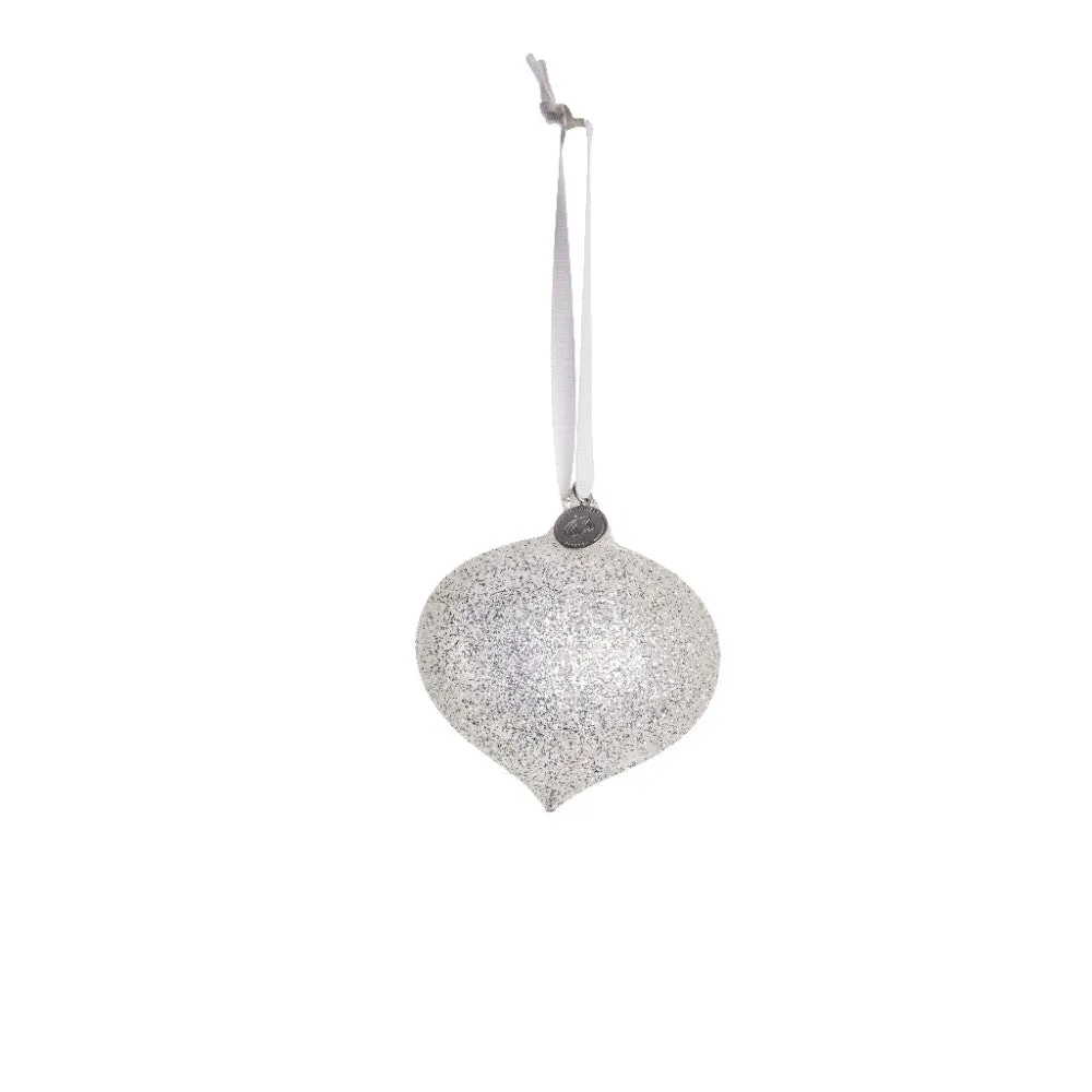 Glitteria decoration H10 cm. silver