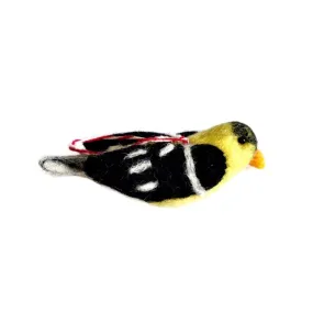 Goldfinch Ornament, Felt Wool