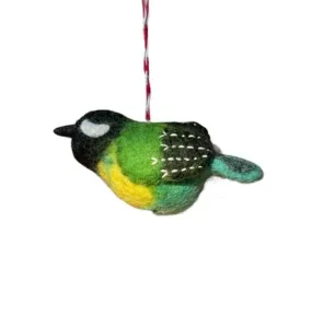 Green Felt Bird Ornament