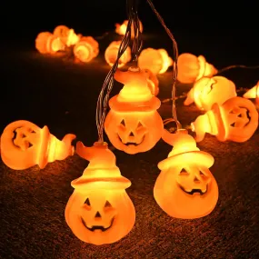 Halloween Light 20ct Pumpkin 10ft String Light Battery Operated