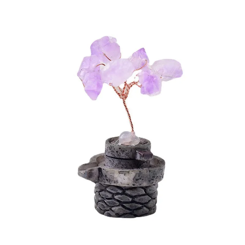 Home Decorative Adorable Amethyst Money Tree Ornaments