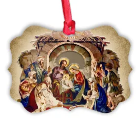 Jesus Nativity 3 Metal Ornament - Christmas Ornament - Christmas Gift